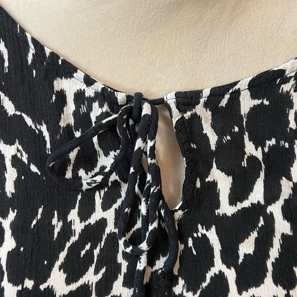 Roaman's Black and White Animal Print Dress - Picture 2 of 6